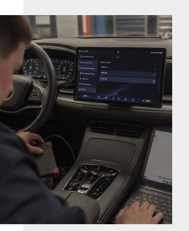 Русификация автомобиля BYD HAN для эксплуатации в Озёрске